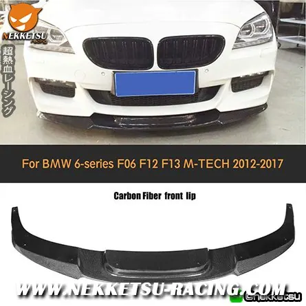 ลิ้นหน้าคาร์บอนของรถ BMW F06 F12 F13 M Sport 12-17
