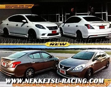 ชุดแต่งรถรอบคัน Nissan Almera 2011 ทรง Sport V2