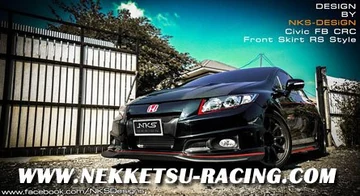 ลิ้นหน้า Civic FB 2012 ทรง RS (สำหรับกันชน CRC)
