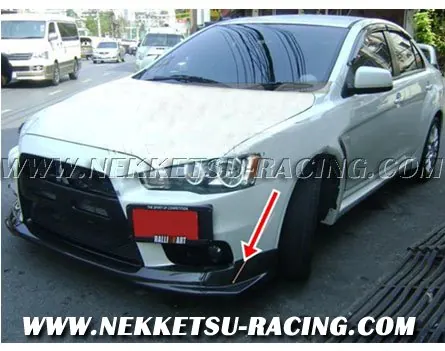 ลิ้นหน้าคาร์บอน สำหรับ Mitsubishi EVO10