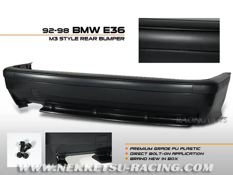 กันชนหลัง E 36 2/4Dr M3 Stlye Plastic ABS