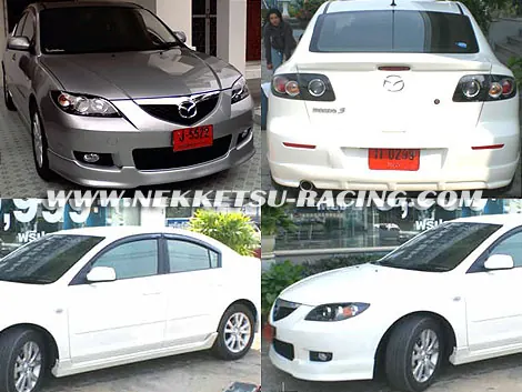 ชุดแต่งรอบคัน Mazda3 4ประตู (ไมเนอร์)