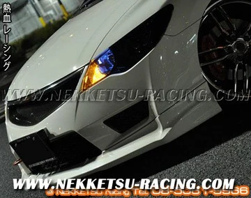 มุมเฉียงกันชน Type R และลิ้นหน้าบน Civic FD สีขาว