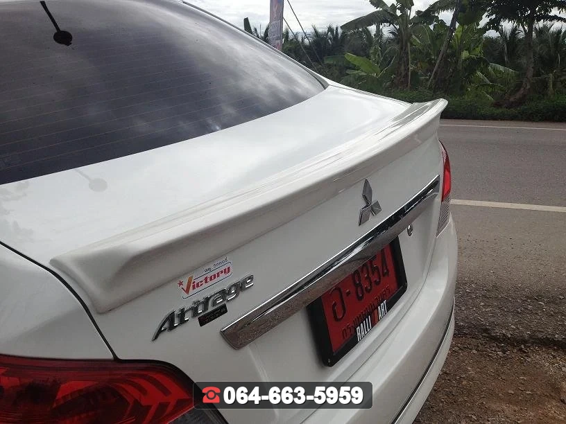 ชุดแต่ง MITSUBISHI Attrage สปอยเลอร์ Attrage แนบ RiderM